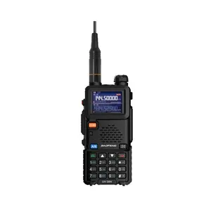 Baofeng Radio 5RH, Handheld Walkie Talkie Radio, Long Range Handheld Two Way Radio, NOAA Weather Receiver, Rechargeable Walkie Talkies, Copy Frequency 999CH, Electronic Gadgets