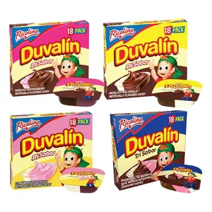 Duvalin Fiesta Pack – 4 Flavor Variety | Authentic Mexican Candy | Tri-Sabor, Hazelnut-Strawberry, Hazelnut-Vanilla, Strawberry-Vanilla