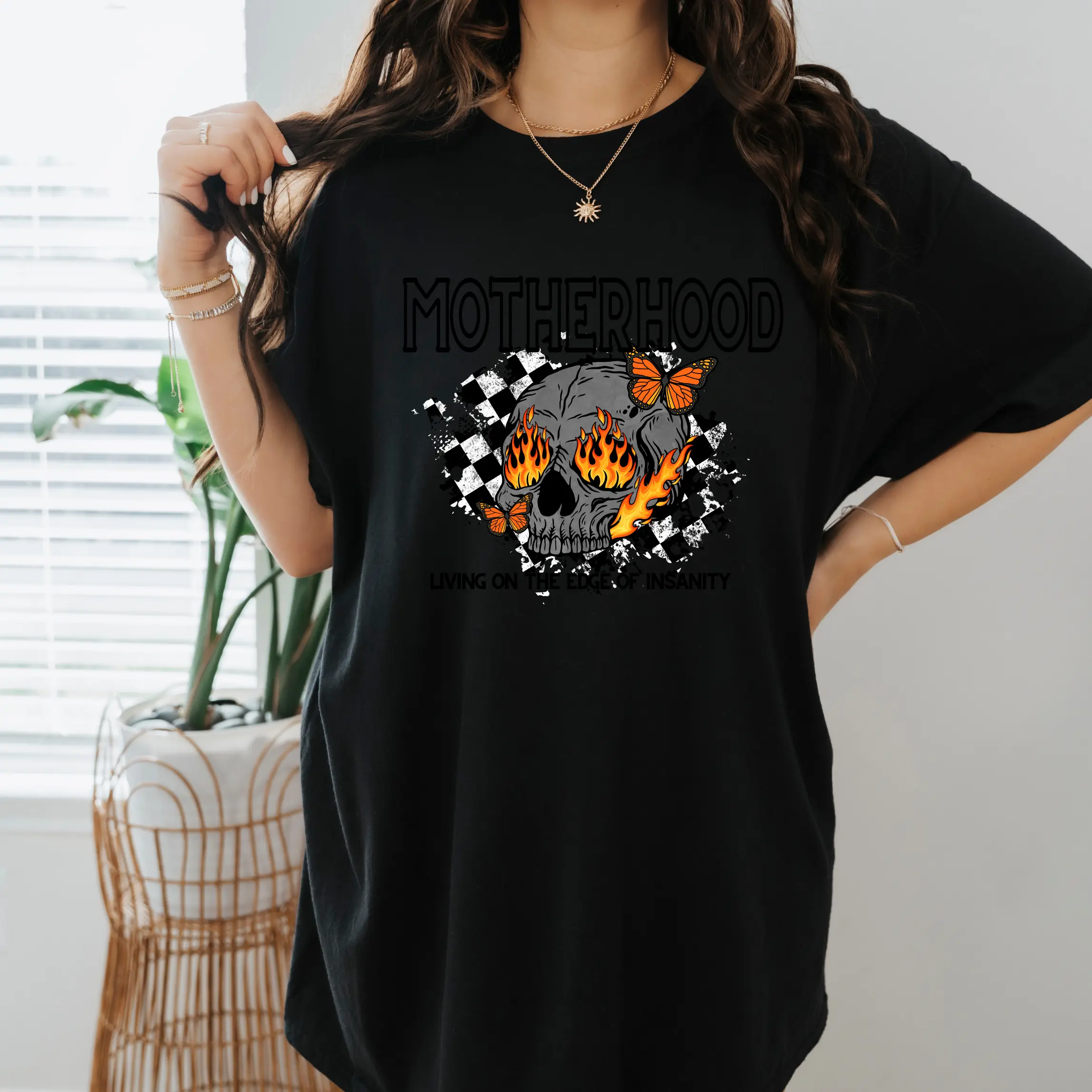 motherhood on the edge of insanity shirt