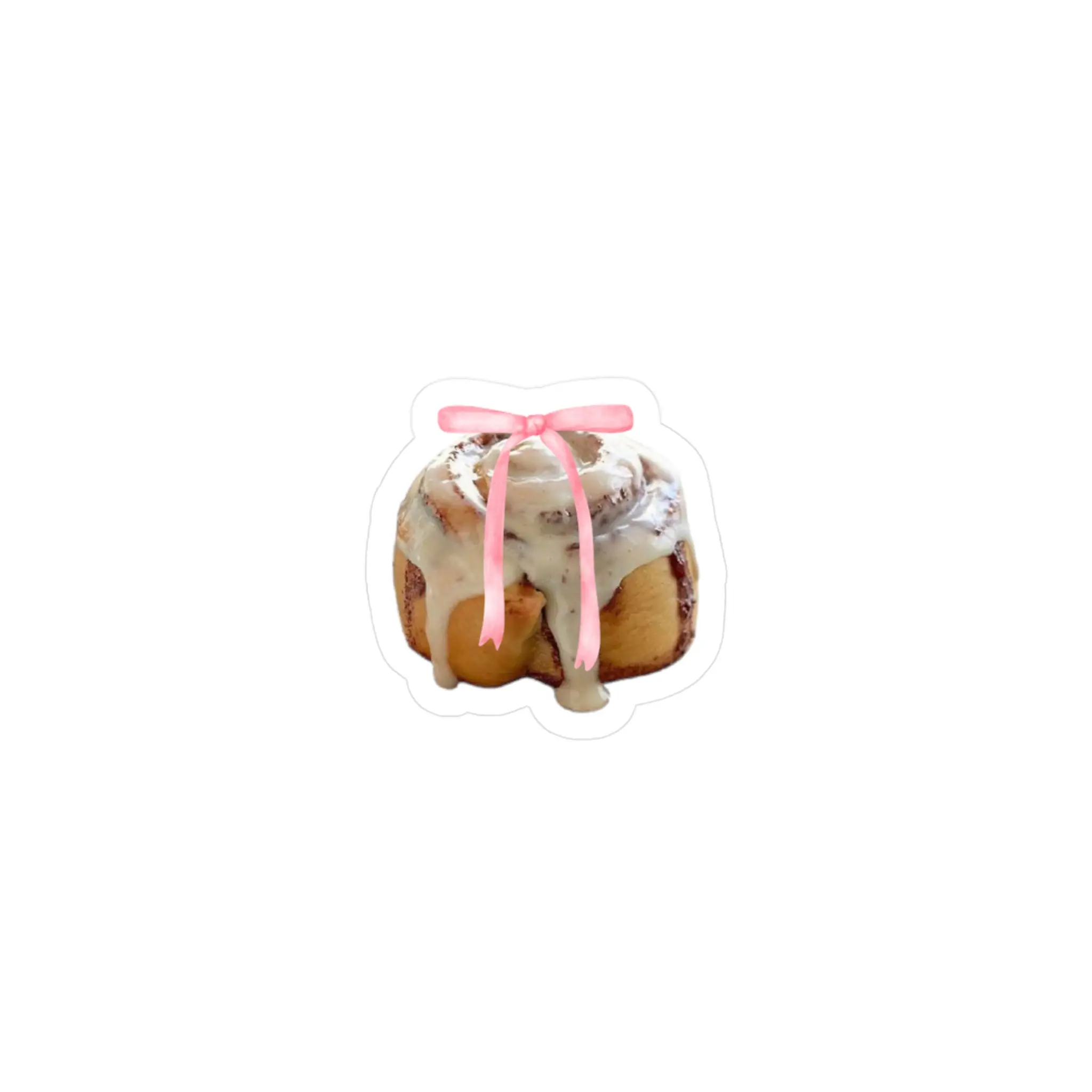 Cinnamon Roll Car Sticker | Bow Coquette Decal | Cute Feminine Car Accessory | Funny Aesthetic Sticker