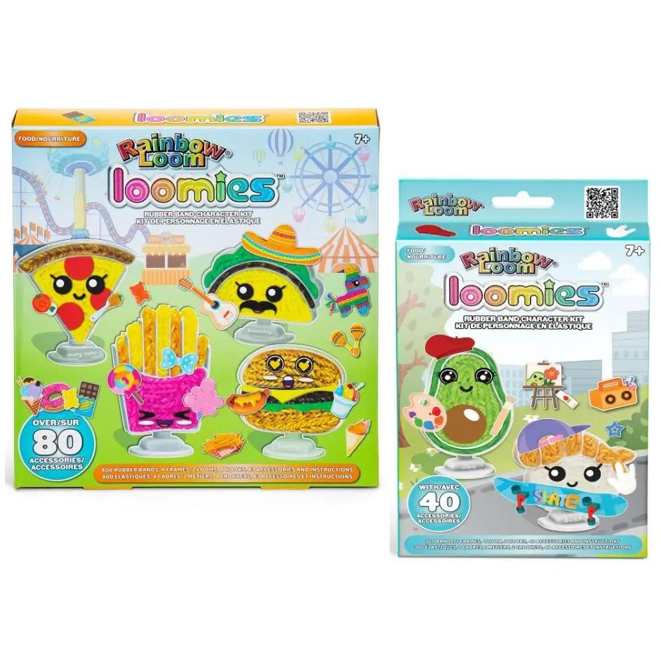 Rainbow Loom Loomies Food Figurines 2 PK Bundle