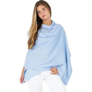 Luxury Knitted Wrap Travel Shawl Scarf, Pashmina Stole, -Season Scarf for Women   Blend