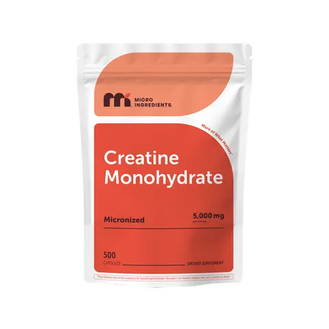 Micro Ingredients Creatine Monohydrate 5000mg Per Serving, 500 Capsules