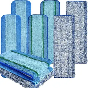 Bona Mop Pad Replacement Accessories, Dry & Wet Use Compatible Parts, Durable Absorbent Cleaning Supplies, Pack of 4