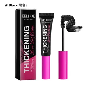 EELHOE Thickening Brow Tint Cream Long Lasting Eyebrow Tint Dye Waterproof Smudge Proof Fuller Natural Brows