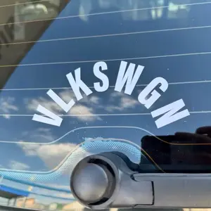 Volkswagen 1PC SHIFT SUPPLY Vinyl Sticker VLKSWGN - Retro Design for 2004 GTI Owners Enhances Car Appearance with Nostalgic Touch