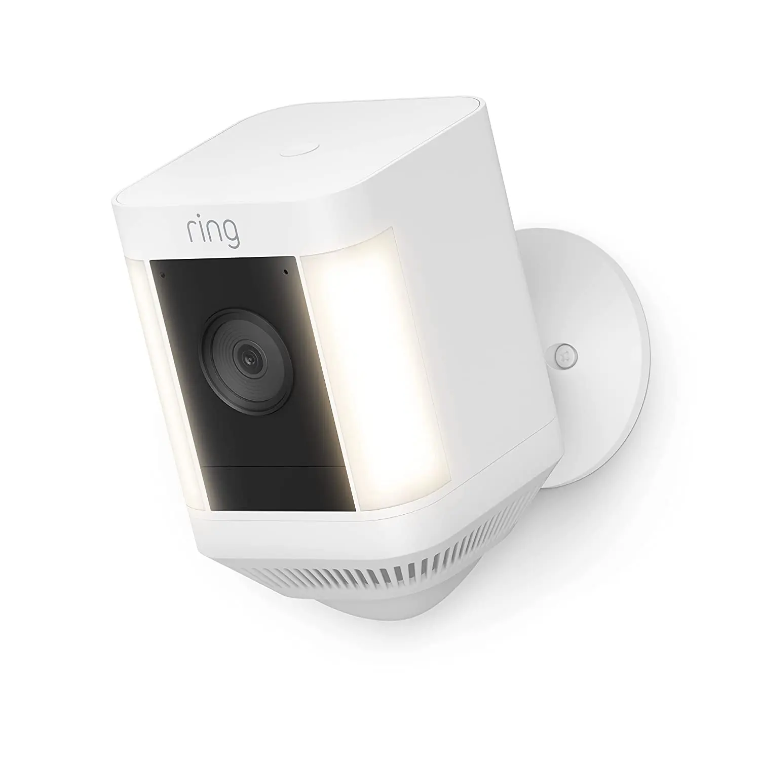 Ring Spotlight Cam Plus Outdoor/Indoor Wireless 1080p Battery Surveillance Camera - White