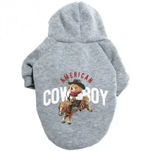 Cartoon Bear Print Pet Hoodie, Casual Comfortable Pet Clothes for Small Medium Large Dogs, Pet Decoration Supplies