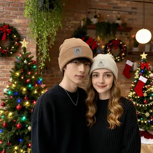 GIVE-Winter's Finest Gift · Windproof Couple's Knitted Beanies | Extra Warm Matching Pair, Exclusive Romance Brave the Cold Together