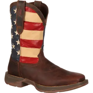 Durango Men’s Rebel Patriotic Pull-On Flag Boots DB5554