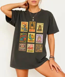 Dungeon Crawler Carl Shirt, Vintage Stamp T-Shirt, Princess Donut Shirt, Mongo, Goddamnit Donut Tee, LitRPG Book Lover Gift, Vintage 90s Tee, gift for her, him, Womenswear Top