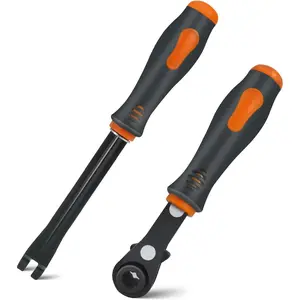 2 PCS Slack Adjuster Tools, 5/16'' Ratcheting Wrench Automatic Slack Adjuster Release Tools for Big Truck, Trailer Brake Adjustment Tool, Hand Tools for Mechanics