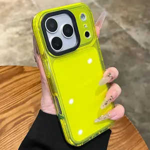 Luxury Transparent Shockproof Phone Case For iPhone 17Air 11 12 13 14 15 16 17 Pro Max Air Plus Clear Soft Bumper Back Cases Cover