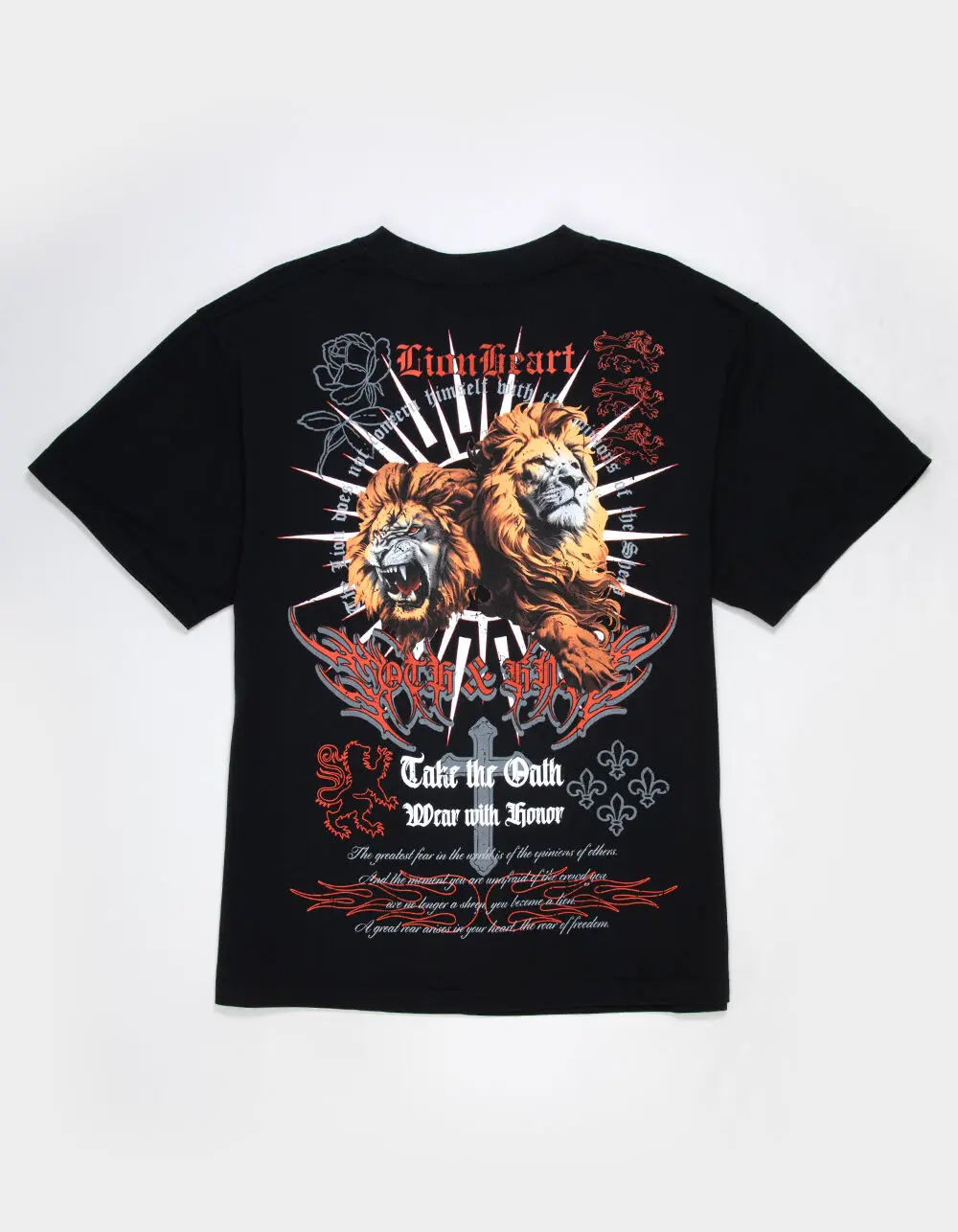 OATH & HONOR Lion Heart Mens Boxy Tee
