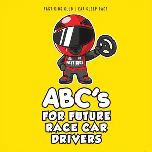 Future Racing Driver Book Abc, 26 Unique Memory Methods, Essential Guide for Children Drivers, Comprehensive Learning Resource