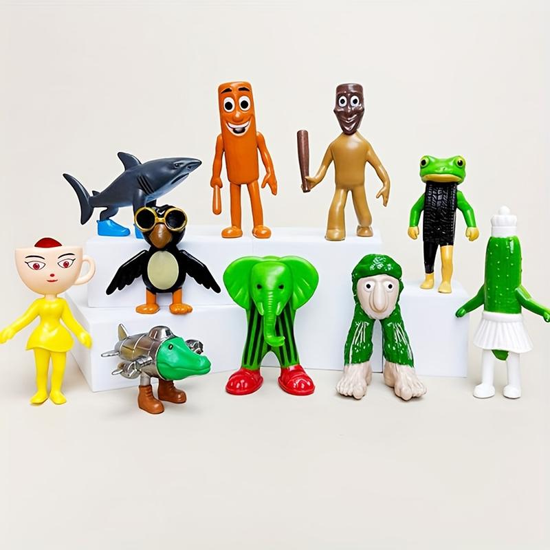 24-Piece Brainrot Animal Doll Set, Decorative Tongtongtung Toys for Desktop Decoration, Unique Gift Collection Item, Action Figure Set