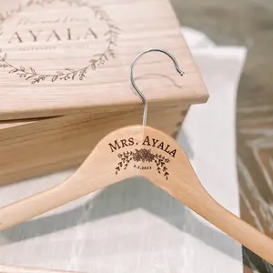 Personalized Bridal Gift Set - Custom Pearl Jean Jacket, Wooden Box, and Hanger, Boho Wedding, Gifts for Bride, Bridal Shower Gift Wedding