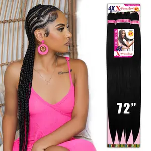 REALISTIC 4X X-PRESSION 72in Easy to braid, KNOTLESS, FEED in Braid (FOLDED 36", UNFOLDED 72")