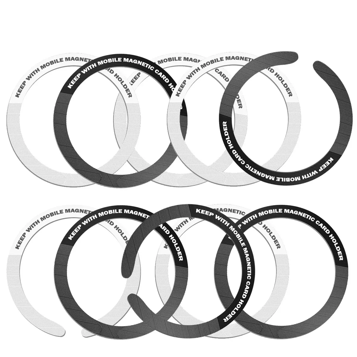 Magnetic Ring Sticker, Durable Iron Ring, Magnetic Ring Sticker for Wireless Charger, Cellphone Accessories, Phone Accessories for iPhone & Xiaomi, Magnetic Phone Holder, Cell Phone Holders, Phone Accessory Compatible