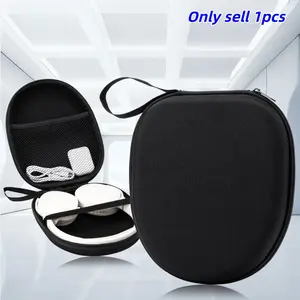 Large Headphone Storage Bag, Waterproof Dustproof Eva Material, Ideal for Electronics, Makeup, Travel Essentials, Durable Organizer