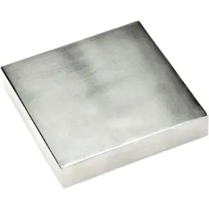 4" x 3/4" x 4" Steel Bench Block - Heavy-Duty Tool for Jewelry Making, Hammering, and Shaping - JT34443SB