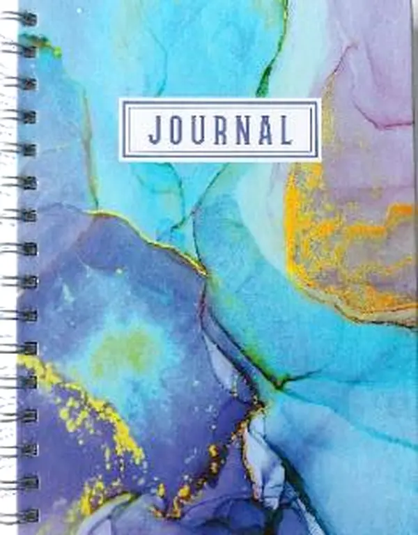 Acrylic Pour Office Notebook with Color Palette Paper Pages - Organized Place for Creative Ideas, Gift for Paint Pouring Enthusiasts, Learning Experience, Art Studio Use, Non-Customized Office Stationery