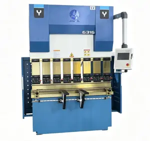 1.6 Meter Fully Automatic 63t 2 Axis Hydraulic Press Brake Sheet Metal Bending Machine with TP10S Control System