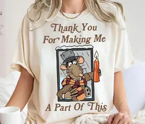 The Muppets Thank You For Making Me A Part Of This The Muppet Christmas Carol T-Shirt, Muppets Rizzo The Rat Shirt