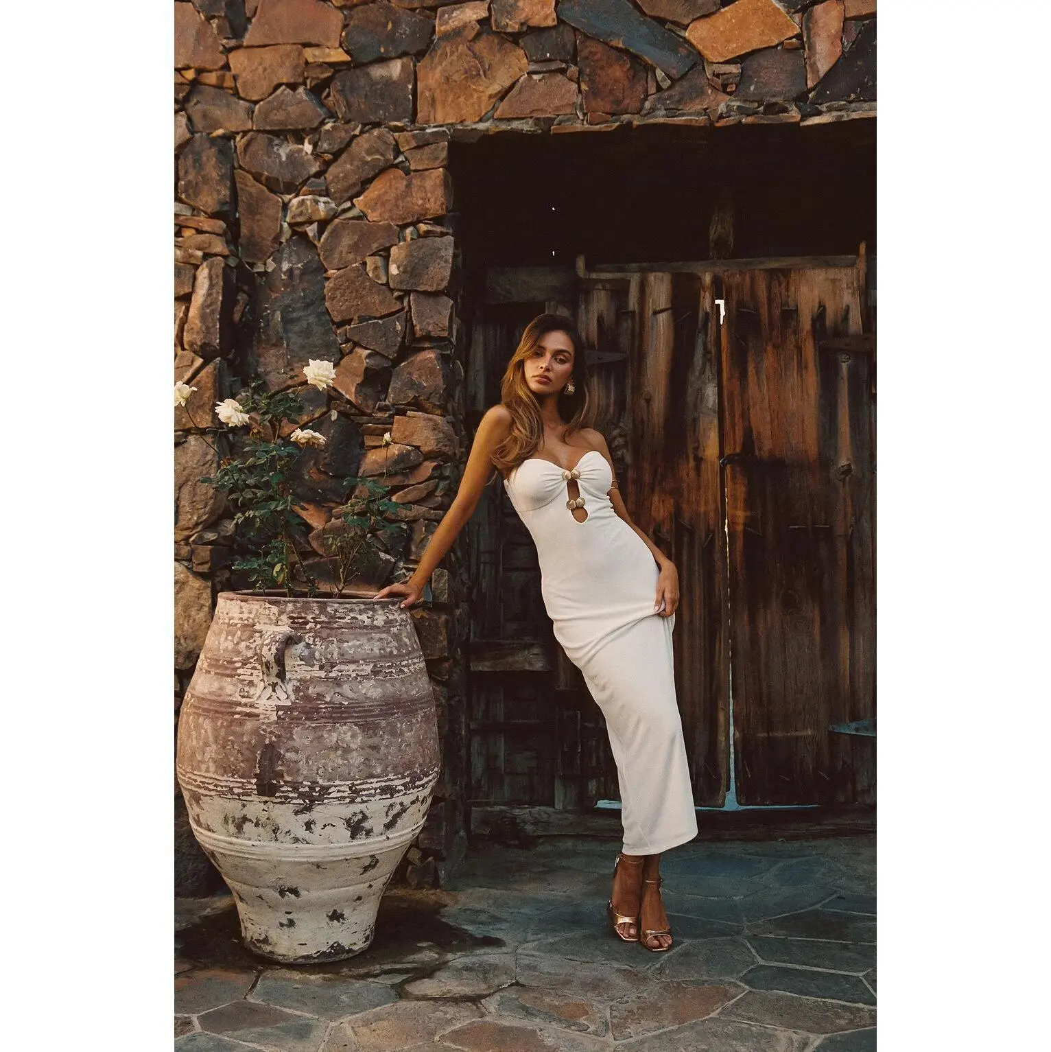 Rayne White Embellished Maxi Dress - TikTok Shop