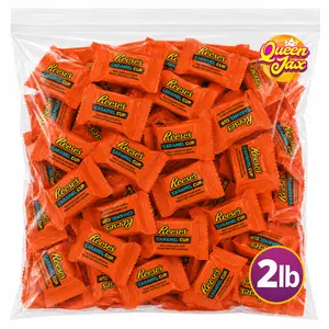 Milk Chocolate with Peanut Butter & Caramel Cup -2 LB Bulk-Snack Size-Individually Wrapped