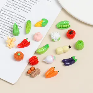 50/20pcs Realistic Vegetable Series Random Material Pack, Mini Food Toys, DIY Toy Accessories, Durable Plastic, Home Decor, Creative Projects