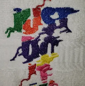 just do it custom embroidered design on towel