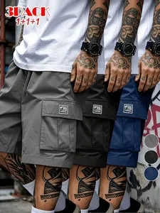 Men’s Cargo Shorts 3-Pack – Three Color Combinations, Casual Lightweight Summer Work Shorts