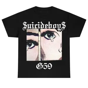 $uicideboy$ Oversized Hoodie Dark Graphic Style Pullover YG070505