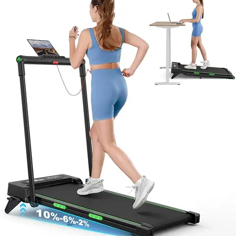 Walking Pad with Handle Bar, Manual Iincline Treadmill, Widened Running Belt,Compact Under Desk Portable Treadmill with Remote Control