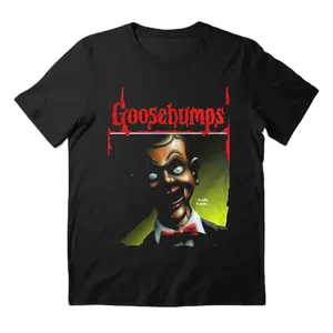 Halloween Night of the Living Dummy Goosebumps Scary Horror Unisex Cotton Men's T-Shirt horror fan retro halloween