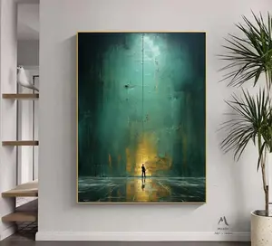 [SALE UP TO 50] Green Minimalist Painting Green Wall Art Poster, Green Wall Art, Large Green Abstract Print, Green Painting Green Abstract Art