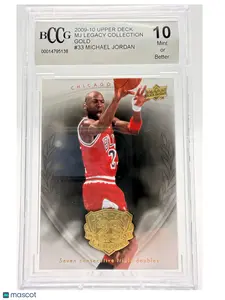 2009 Upper Deck-Michael Jordan Legacy Collection Gold—#33 —BGS 10