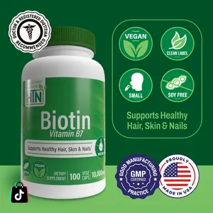 Health Thru Nutrition Biotin – 10,000mcg Vitamin B7 100 Vegecaps | Hair, Skin & Nail Health Support