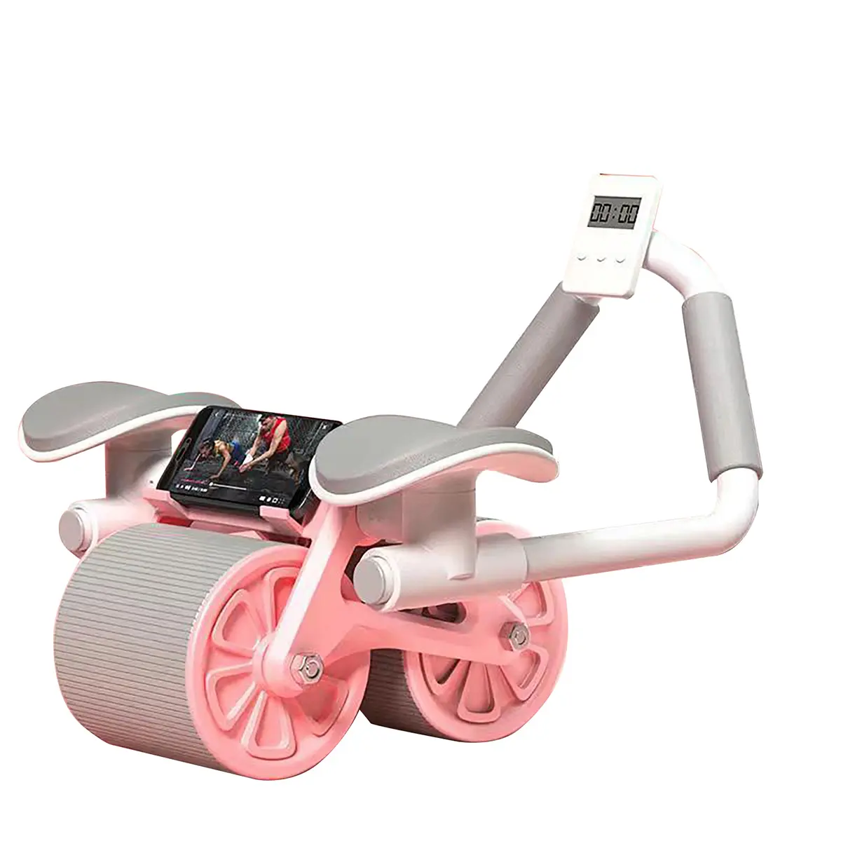 Upgrade Your Home Gym with Our Automatic Rebound Abdominal Wheel - Ab Roller with Elbow Support - Perfect Abs Workout Equipment and Home Gym Equipment for Your Home Workout