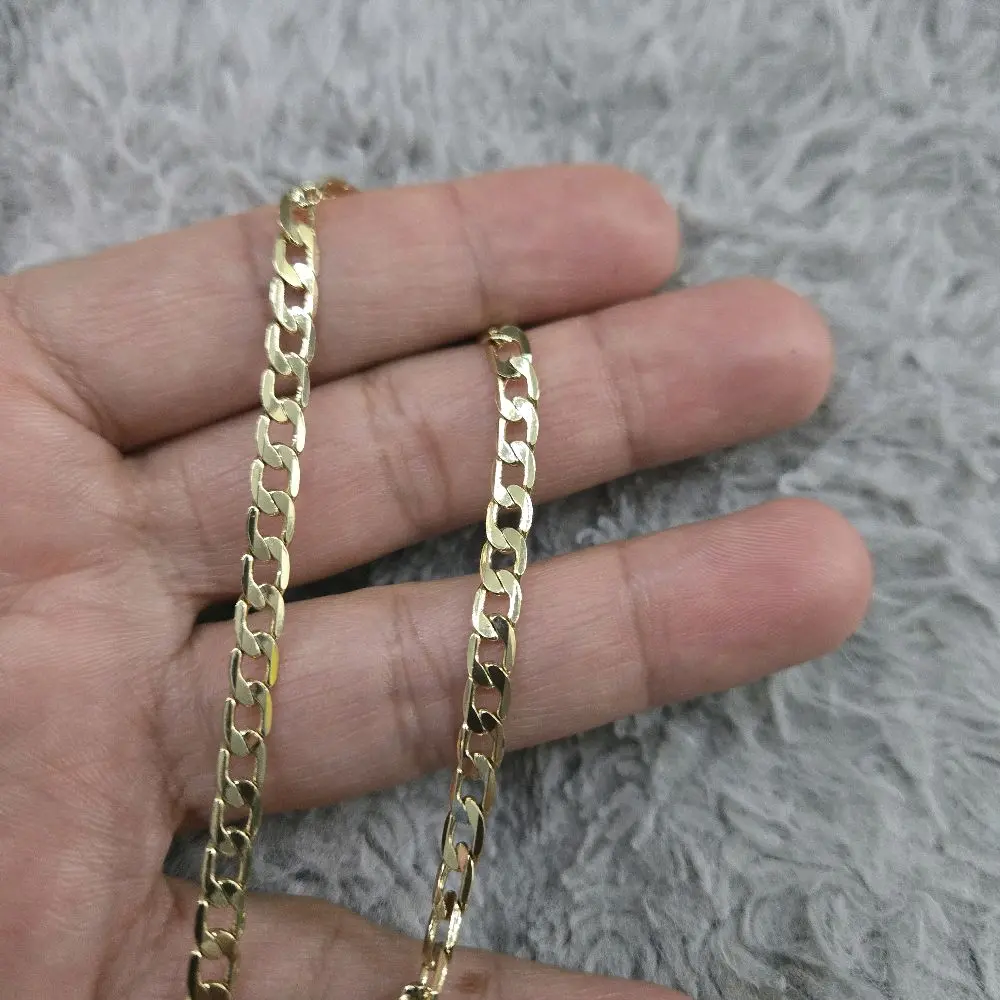 pulsera cubana oro laminado 14kl gold plated