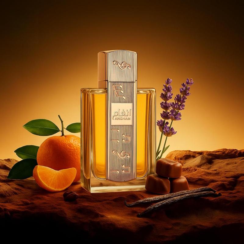 Lattafa Angham - Citrus, Lavender, Musk, Amber, Vanilla - Eau de Parfum Long-Lasting Fragrance for Unisex, 3.40 Ounce / 100 ml