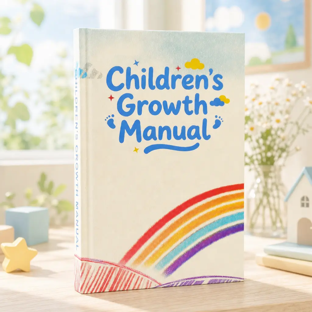Eco-Friendly Hardcover Children's Growth Manual with Illustrated Pages - Early Learning & Soft Books, Feeding Guide, Interactive Baby Memory Journal, Toddler Nutrition Book, Milestones Tracker for New Parents
