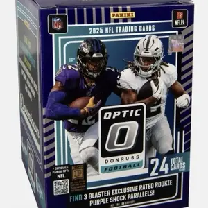 2025 Panini Optic NFL Blaster Box Purple Shock
