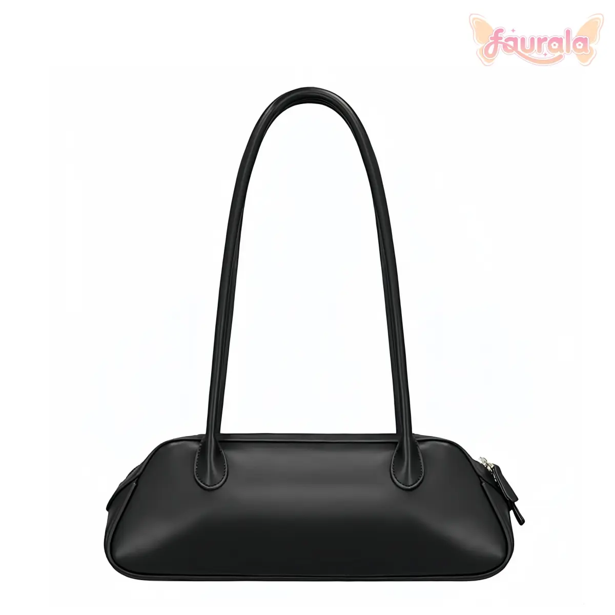 FAURALA Chic Rectangular PU Leather Swing Bag for Women, Y2K Vegan Leather Shoulder Bag with Long Strap, Structured Trendy Purse Minimalist Fashion Bag, Perfect for Daily Use, Elegant Work Bag Night-out Essential