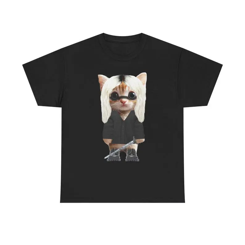 2Hollis Cat Kitty Meme T-Shirt - Unisex Heavy Cotton Tee