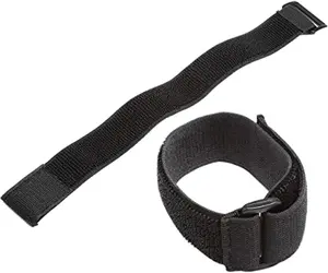Universal Elastic Adjustable Sport Armband Strap for All Models of iPod with Silicone or MP3 or Leather Case and Multifunctional Outdoor Arm Bag with Armband Slots (2-Pack, Black)