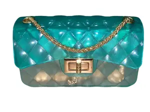 Small Turquoise & Clear Jelly Bag