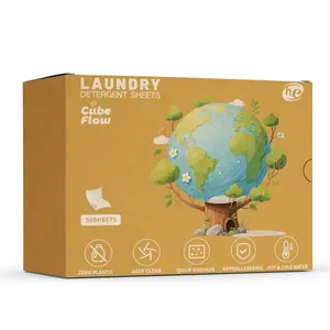 Cube Flow Linen Scented Laundry Detergent Sheets 100 Loads