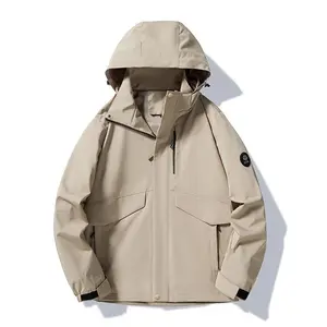 Men's Outdoor Jacket Spring Autumn Thin Style Waterproof Windproof Group Travel Group Wear Cross-border Wholesale